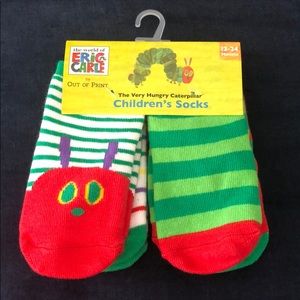 Very hungry caterpillar socks